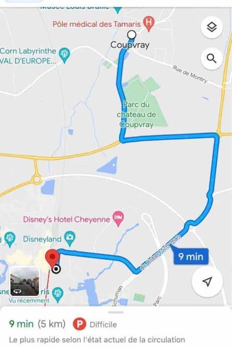 Duplex 6 Personnes Proche Disney A 5 Min En Voiture Coupvray Exterior photo